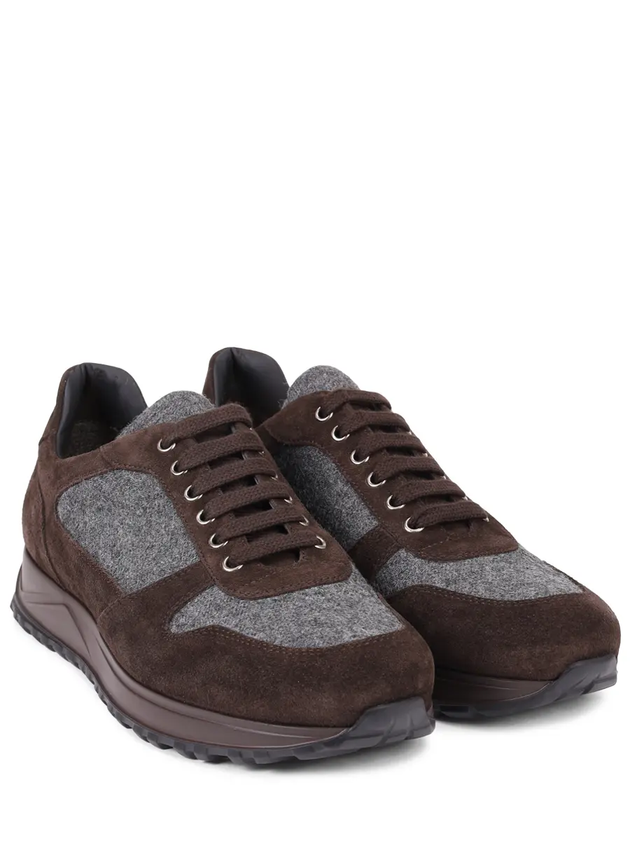 Кроссовки комбинированные на байке DOUCAL`S DU3223SYDNPJ447TM23 Коричневый  Фото 2