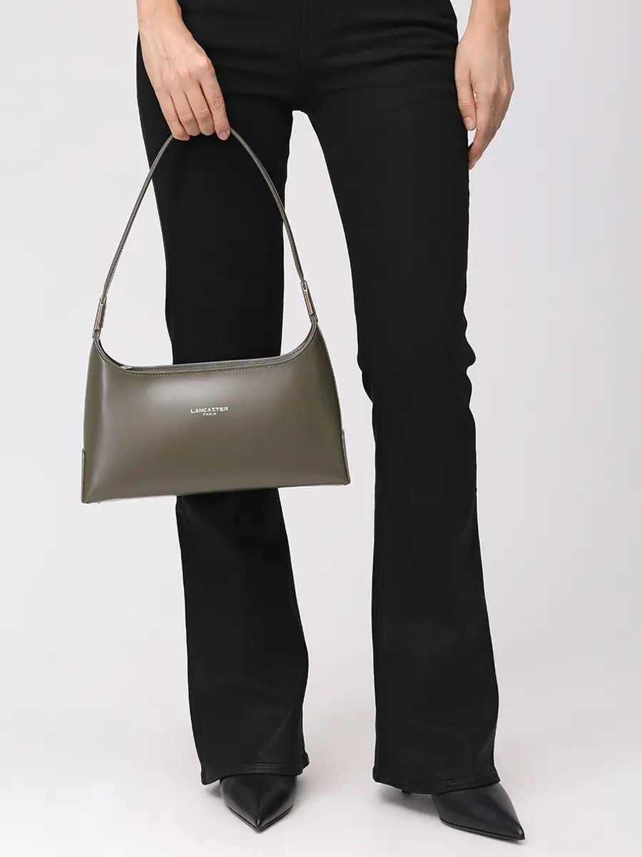 Сумка кожаная LANCASTER 433-20-KAKIFUME Хаки  Фото 2