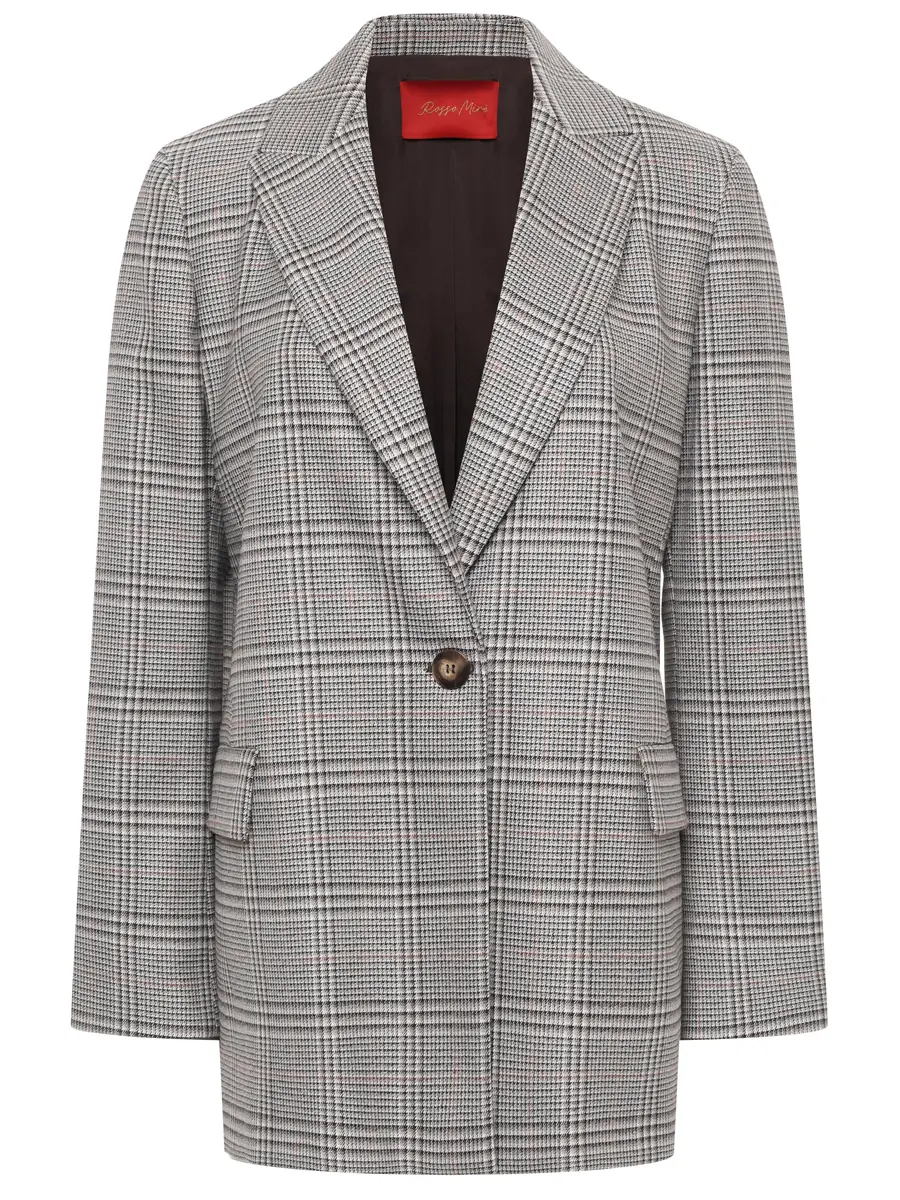 

Пиджак в клетку, Серый, Q129P0746301