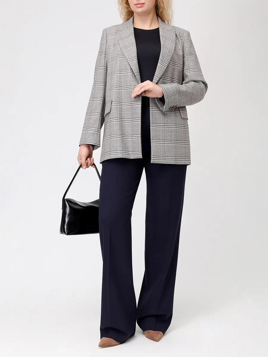 

Пиджак в клетку, Серый, Q129P0746301