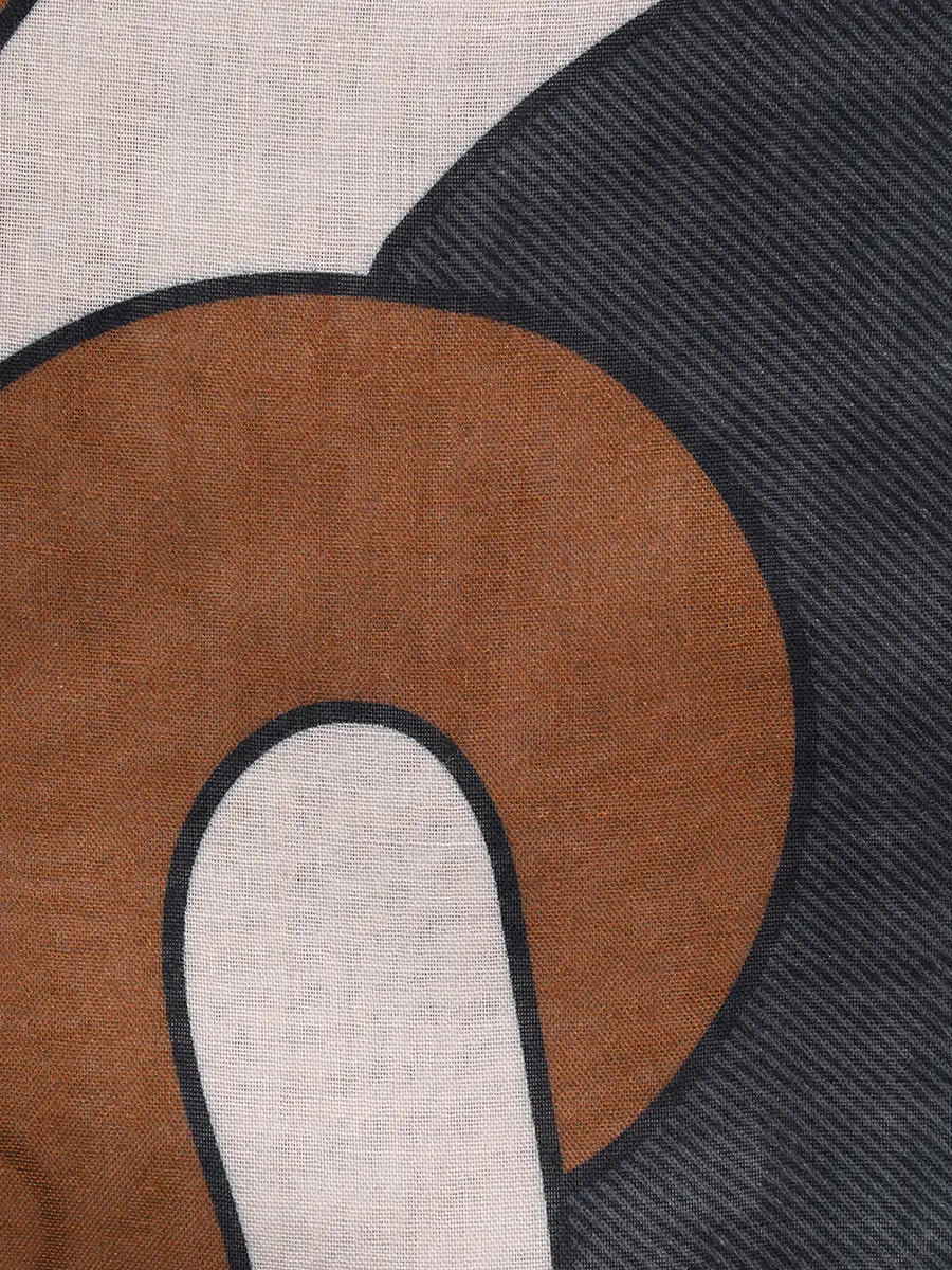 Платок из вискозы и шерсти COCCINELLE E7 SKX 33 01 01/M25 Голубой  Фото 3