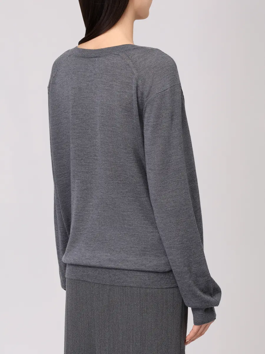 Пуловер кашемировый Julio LOULOU DE SAISON JULIO Серый  Фото 3
