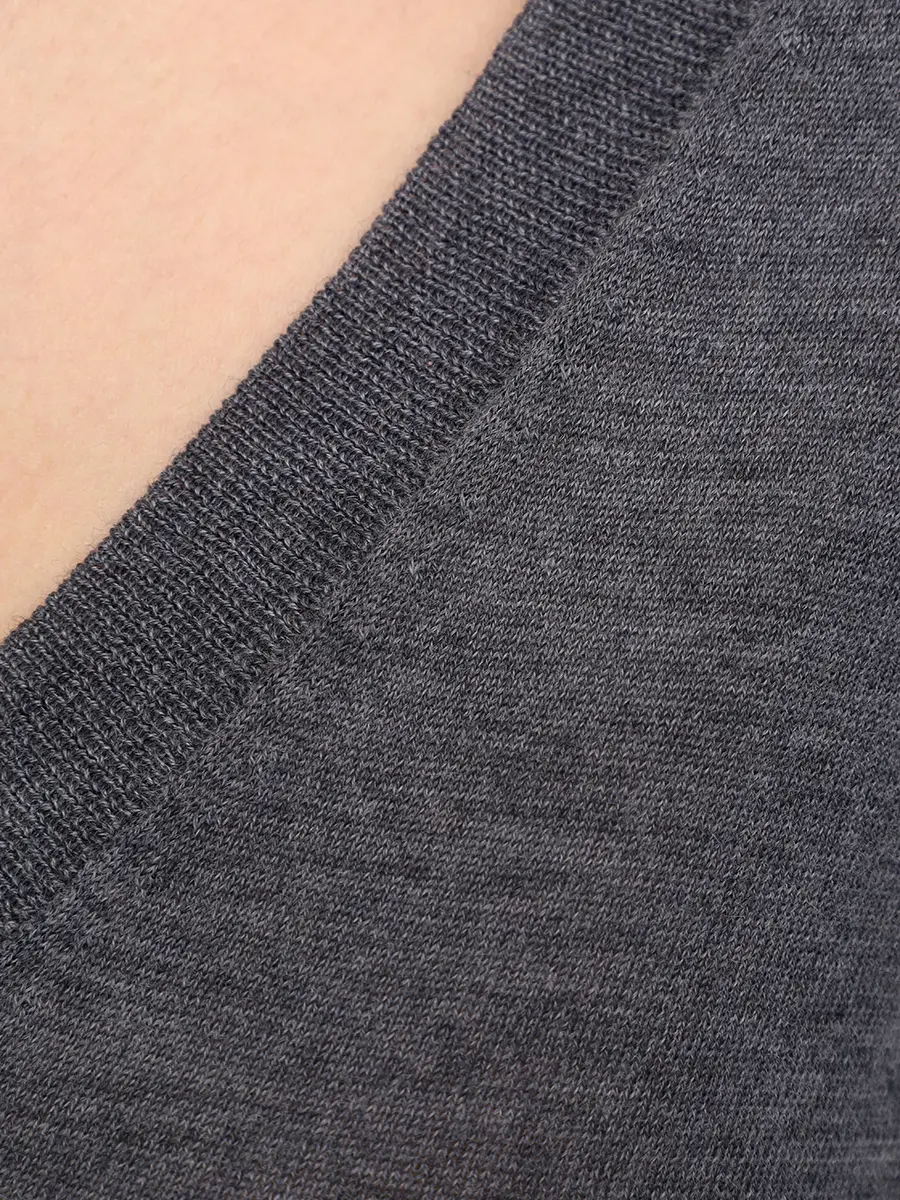 Пуловер кашемировый Julio LOULOU DE SAISON JULIO Серый  Фото 5