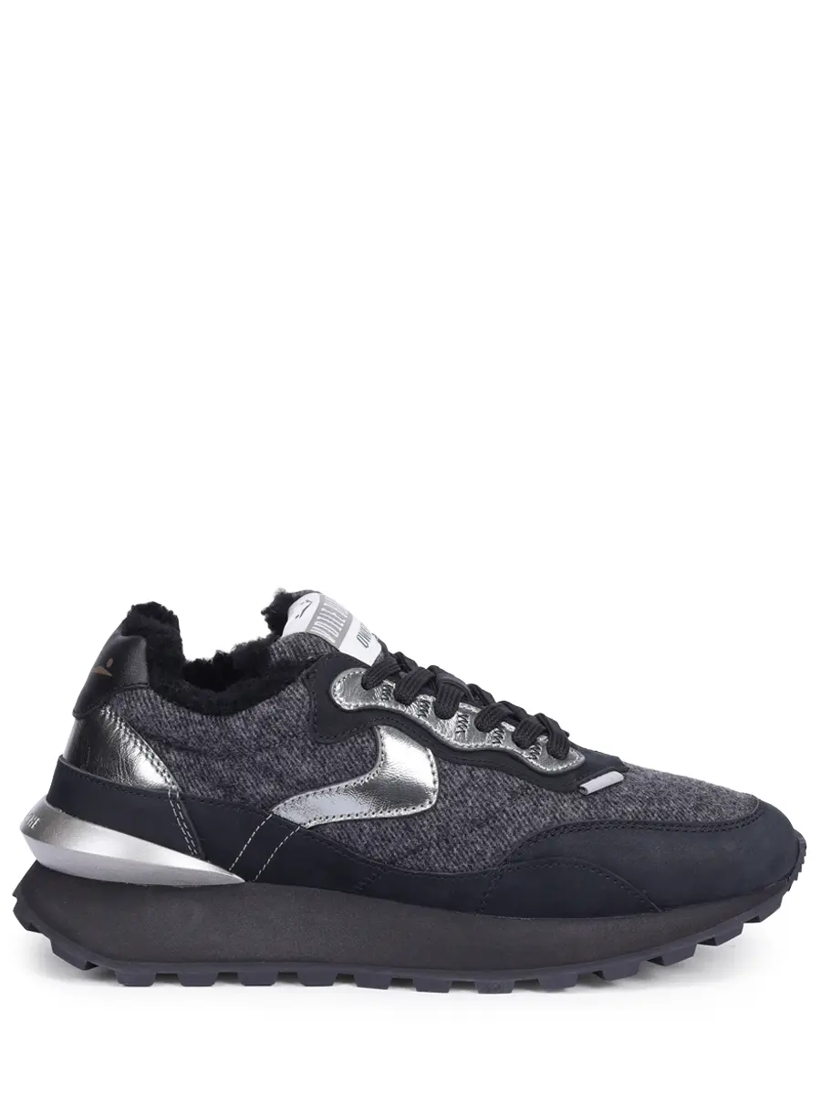 

Кроссовки комбинированные на меху, Черный, 001 2017945 07 1A75