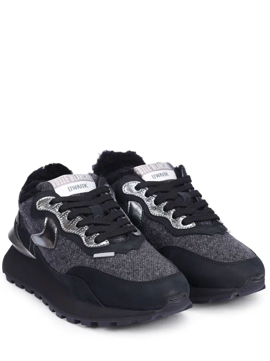 Кроссовки комбинированные на меху VOILE BLANCHE 001 2017945 07 1A75 Черный  Фото 2