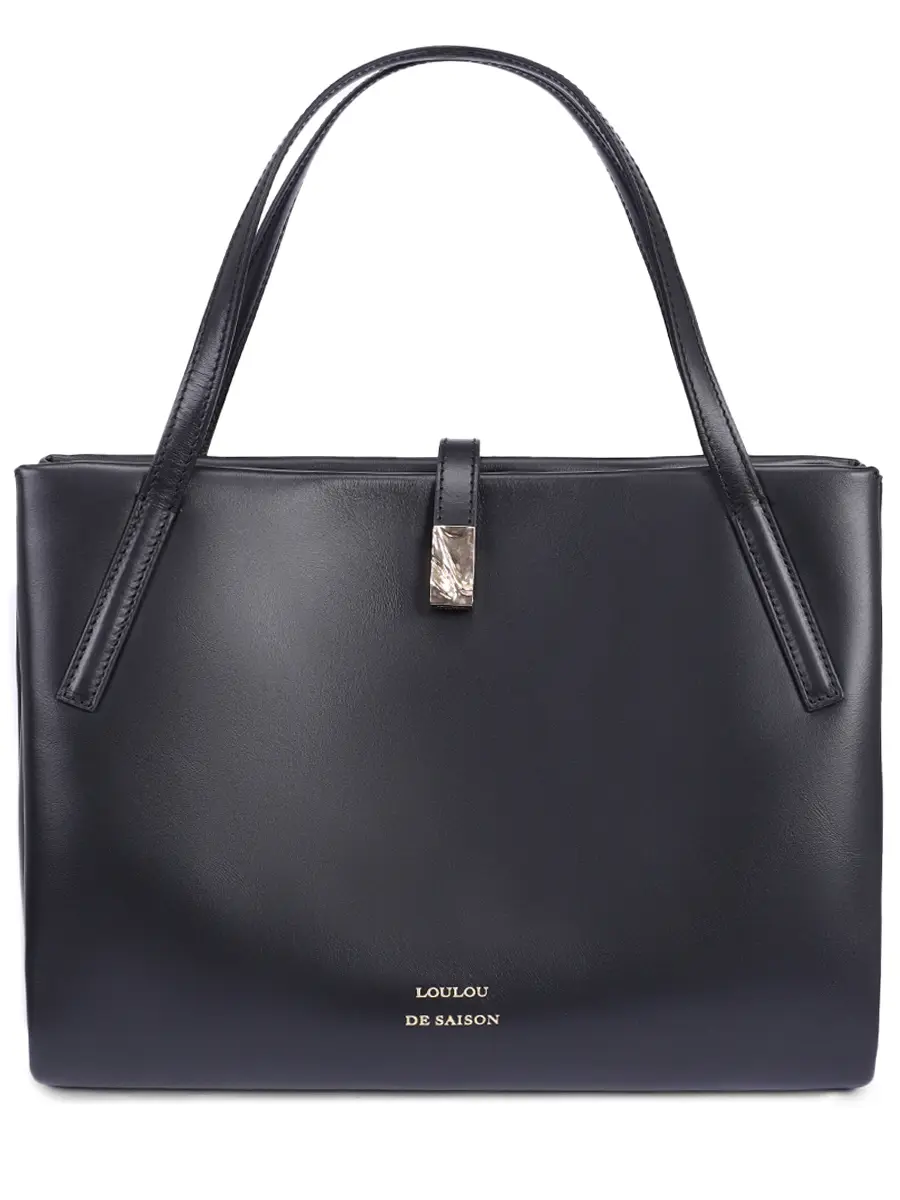 Сумка-тоут кожаная Cary LOULOU DE SAISON CARY Черный 