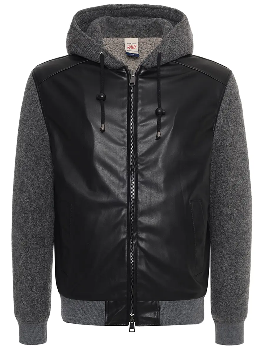 Бомбер комбинированный BOB A26CRYSTAL UNICA Черный 