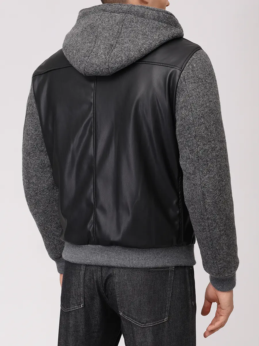 Бомбер комбинированный BOB A26CRYSTAL UNICA Черный  Фото 3