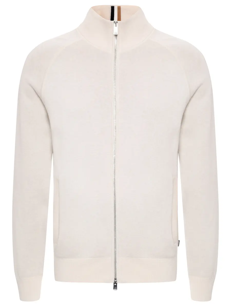 

Кардиган из хлопка и шерсти, Кремовый, 50543150/131