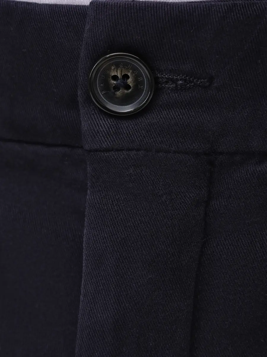 

Слаксы из хлопка и лиоцелла, Синий, 15314054/013