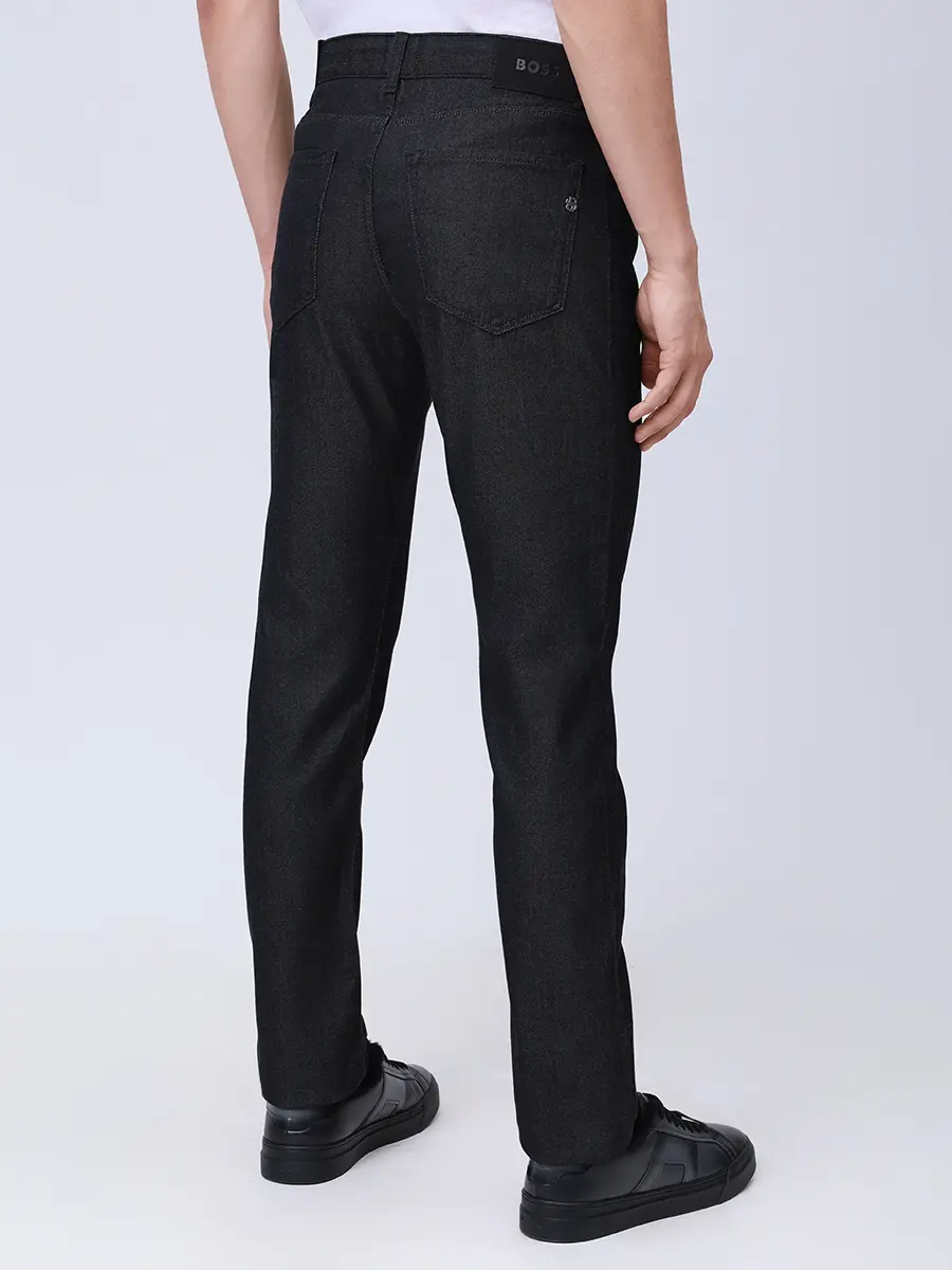 Джинсы Slim Fit хлопковые BOSS 50549819/007 Серый  Фото 3
