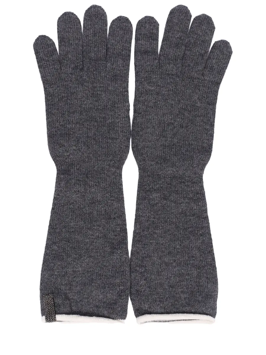 

Перчатки из шерсти и кашемира, Серый, W26.GL009.2030.991
