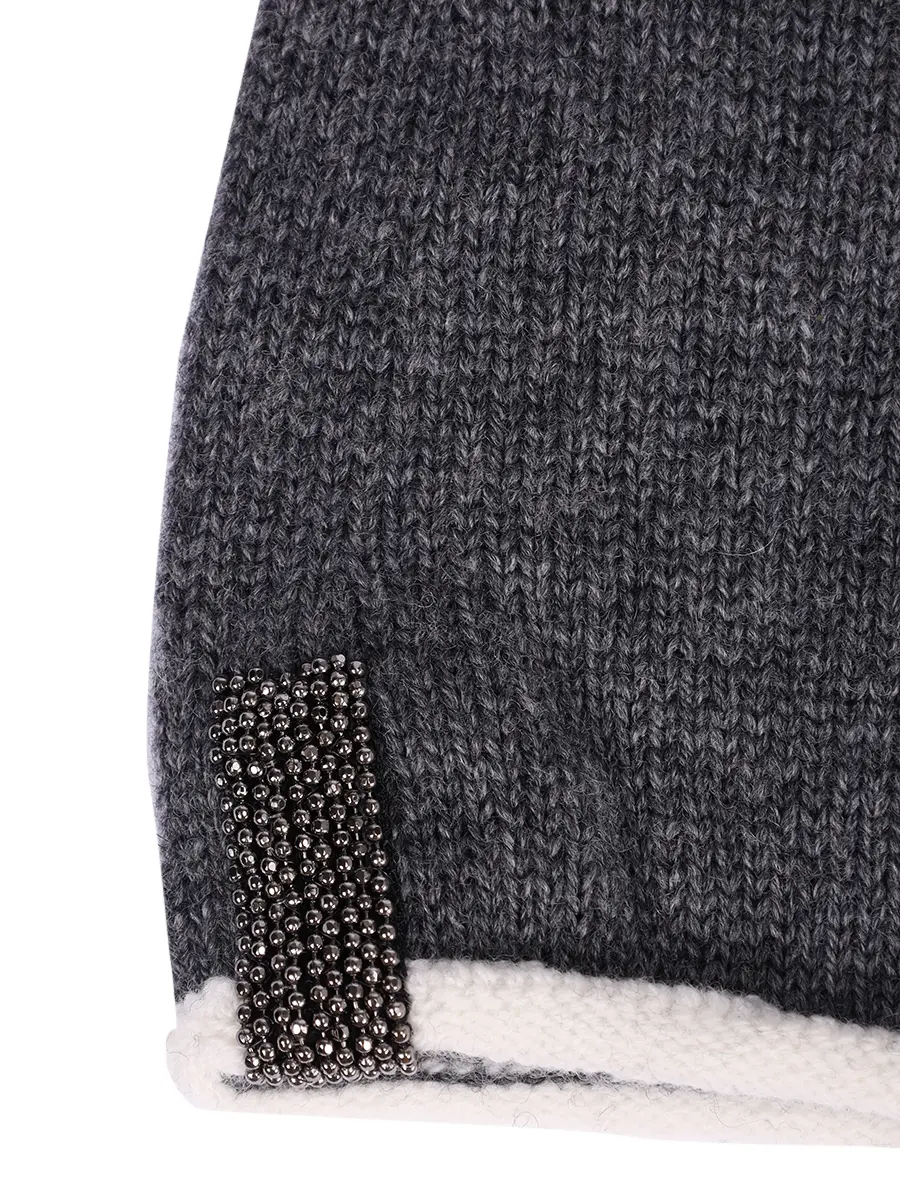 Перчатки из шерсти и кашемира FREE AGE W26.GL009.2030.991 Серый  Фото 3