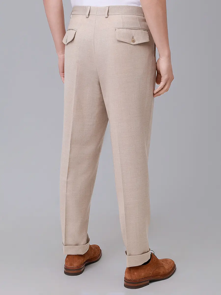 Брюки шерстяные LUBIAM 54513/4/8366 Бежевый  Фото 3