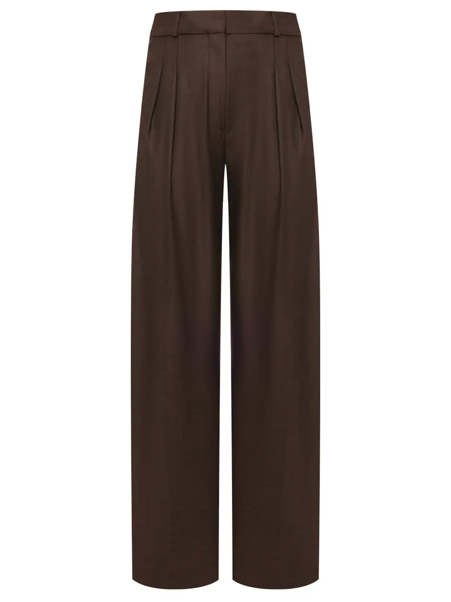 Брюки шерстяные LOULOU DE SAISON SBIRU LDS Коричневый 