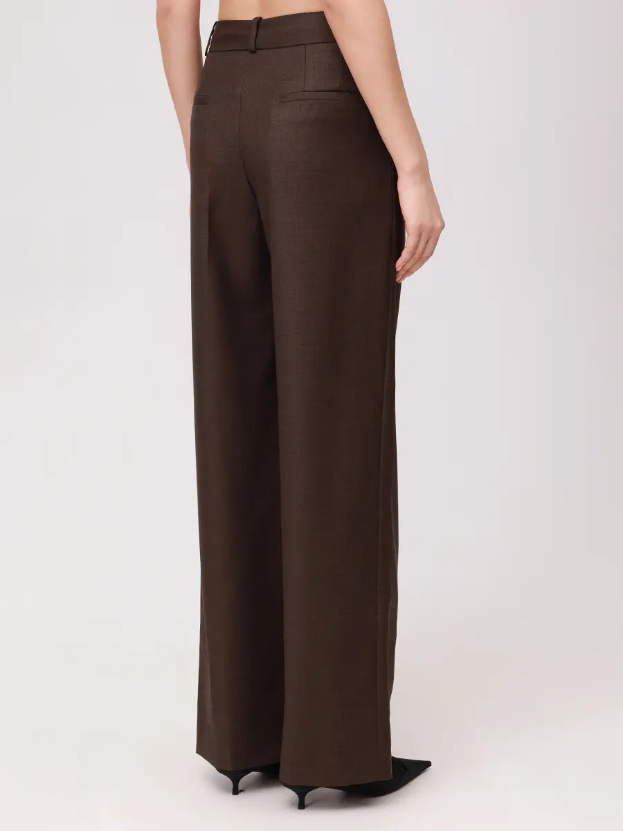 

Брюки шерстяные, Коричневый, SBIRU LDS