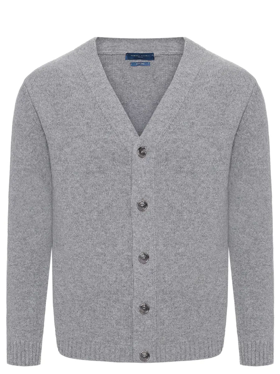 Кардиган шерстяной DANIELE FIESOLI 0191/10 GREY Серый 