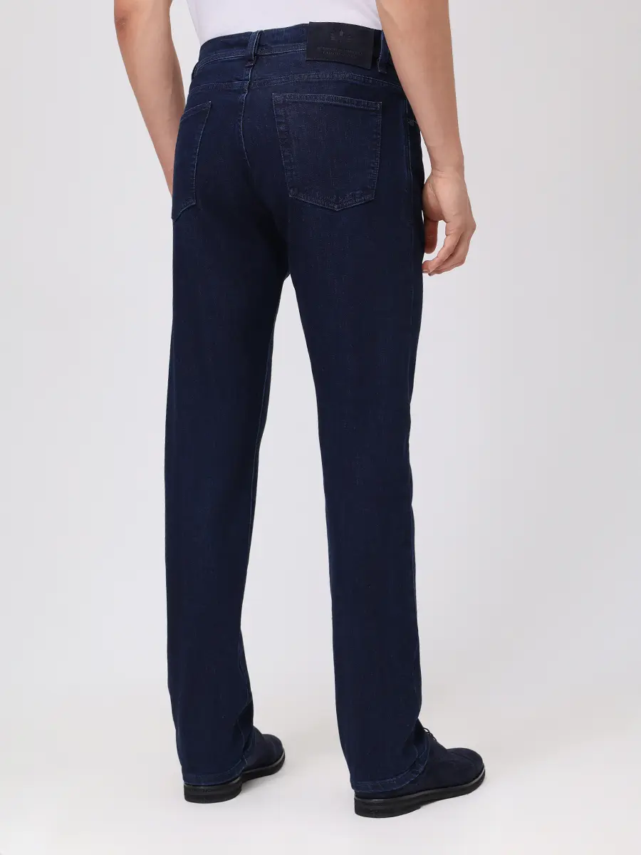 Джинсы хлопковые SCISSOR SCRIPTOR COSTANTINO T014 W1S/ Темно- Синий  Фото 3