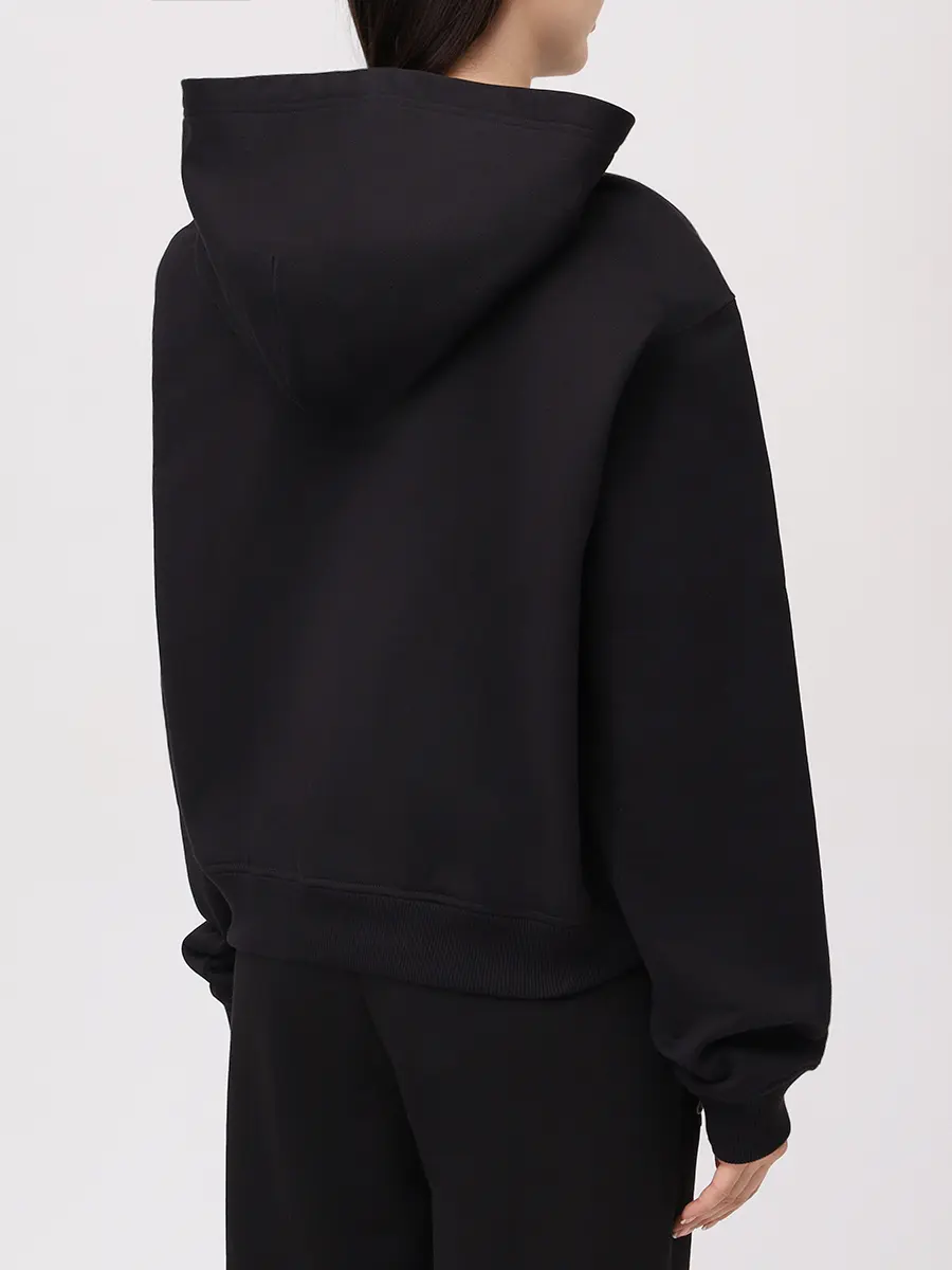 Худи хлопковое DOLCE & GABBANA F9S47Z GDC9Y N0000 Черный  Фото 3