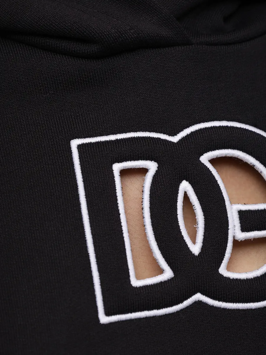 Худи хлопковое DOLCE & GABBANA F9S47Z GDC9Y N0000 Черный  Фото 6