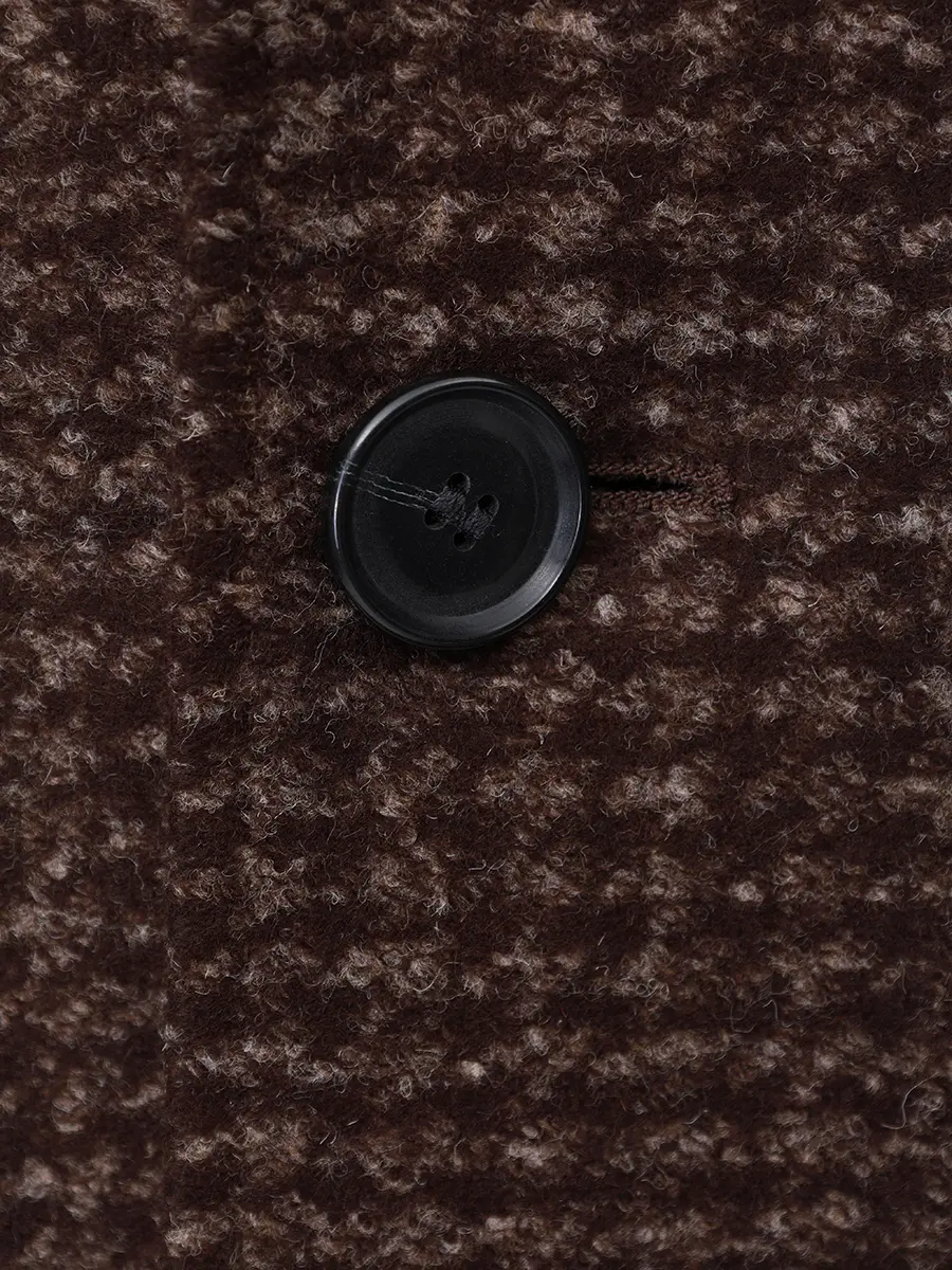 Пальто однобортное BOSS 50551612/202 Коричневый  Фото 6