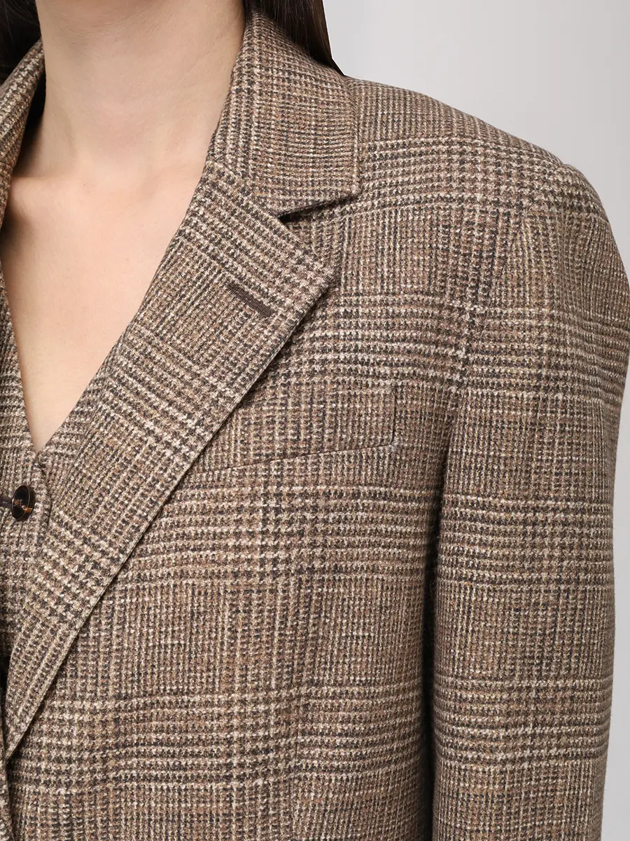 

Пиджак хлопковый, Клетка, FD3674 CORTE