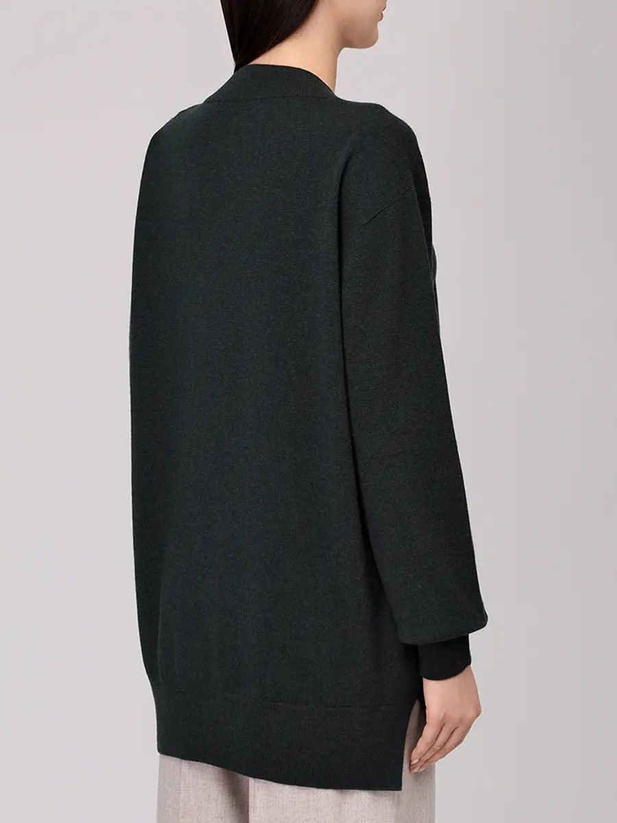 Пуловер кашемировый AGNONA K008018U-4K120NU-E79 Зеленый  Фото 3