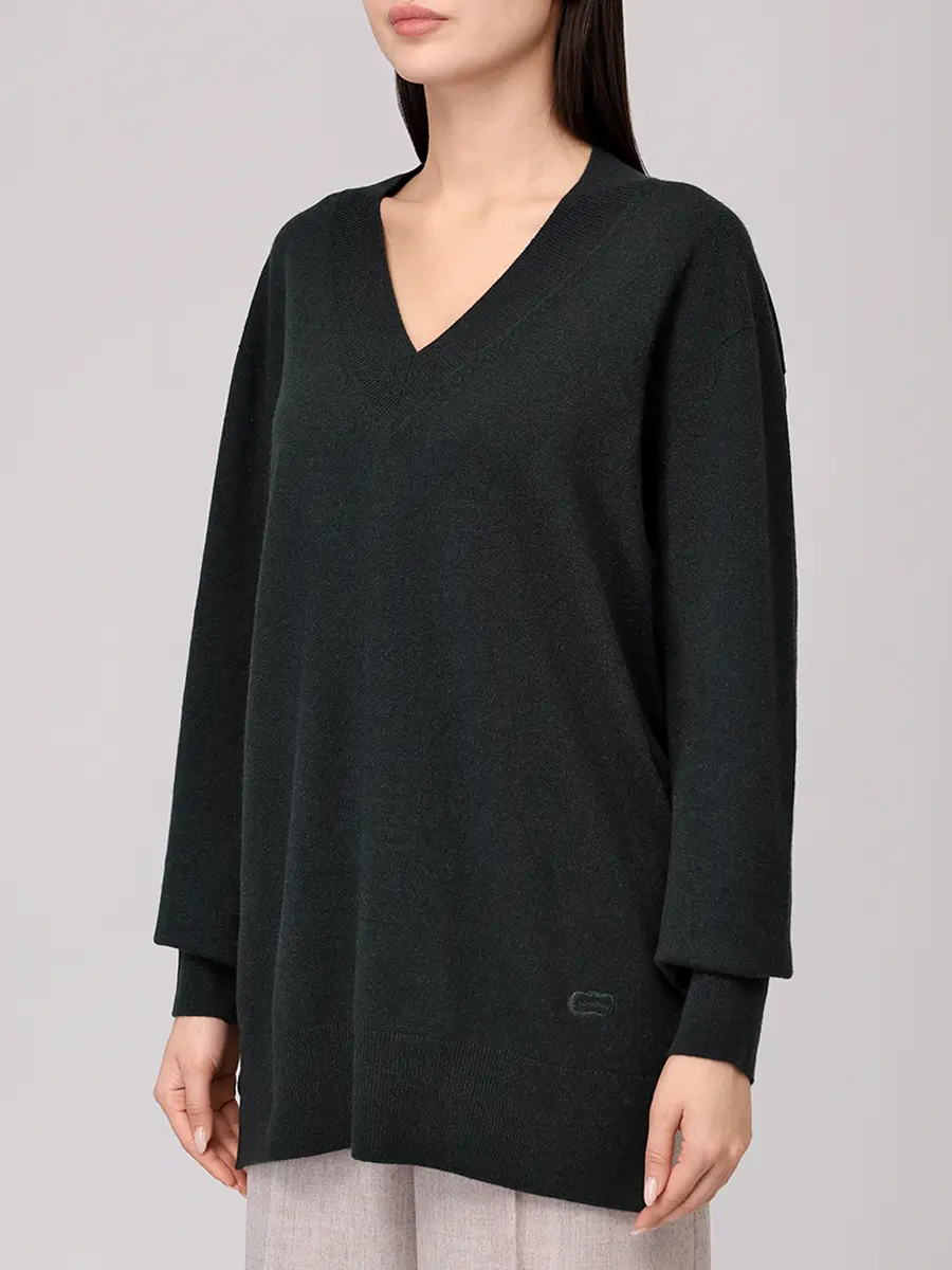 Пуловер кашемировый AGNONA K008018U-4K120NU-E79 Зеленый  Фото 4