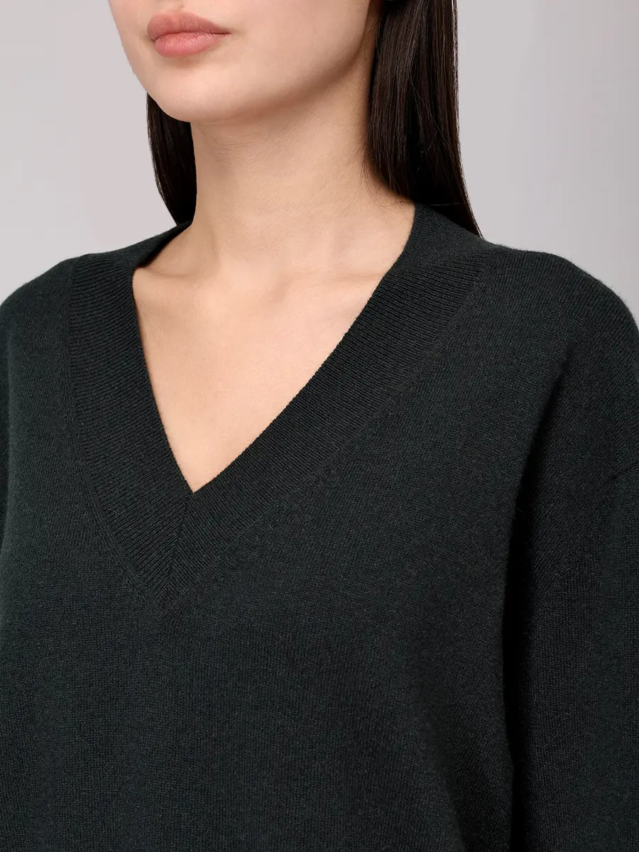 Пуловер кашемировый AGNONA K008018U-4K120NU-E79 Зеленый  Фото 5