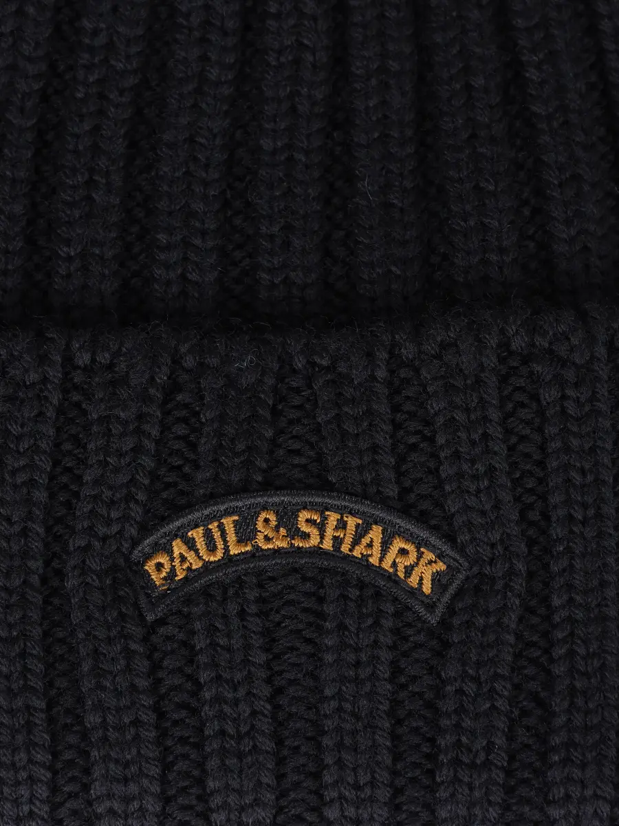 Шапка шерстяная PAUL & SHARK 14317150/011 Черный  Фото 3