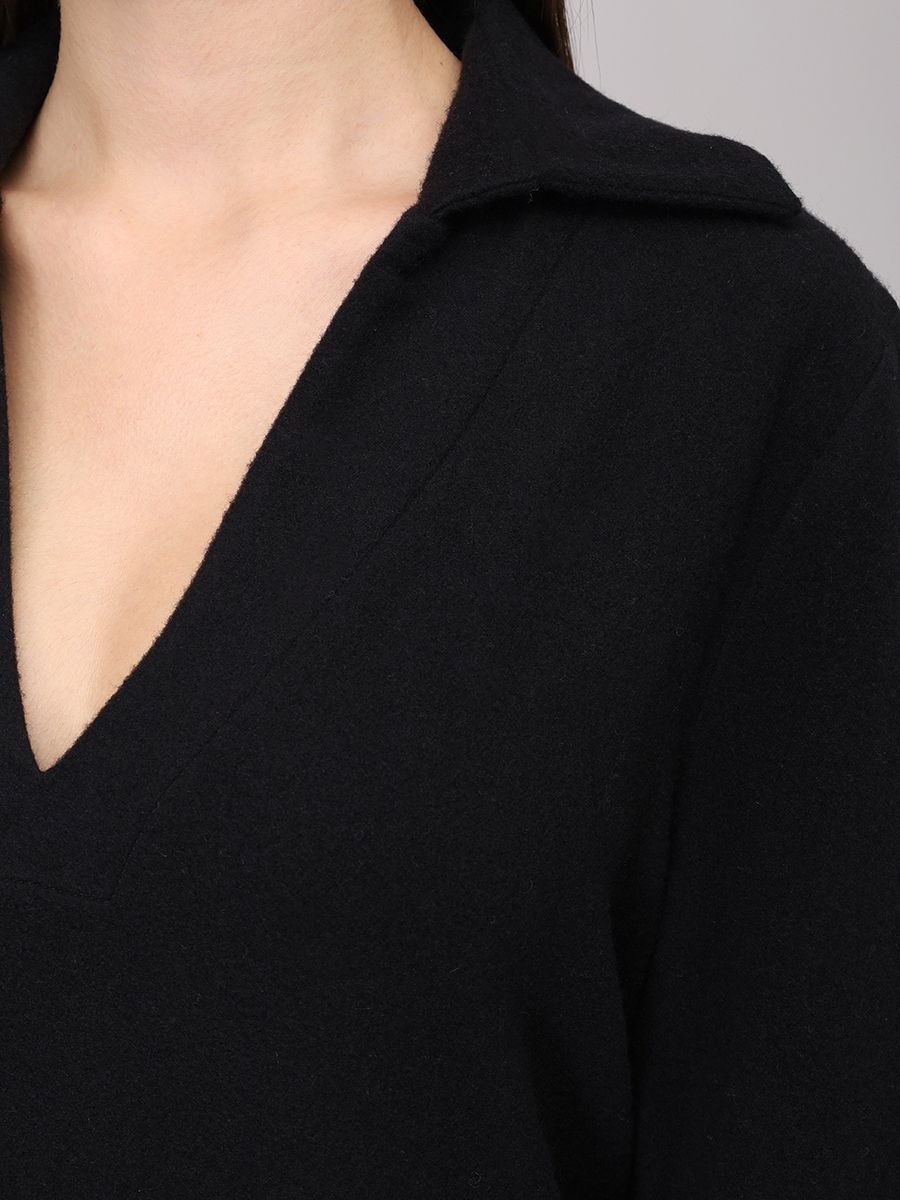 Платье шерстяное ANTONELLI FIRENZE P6496-898C-999 Черный  Фото 5