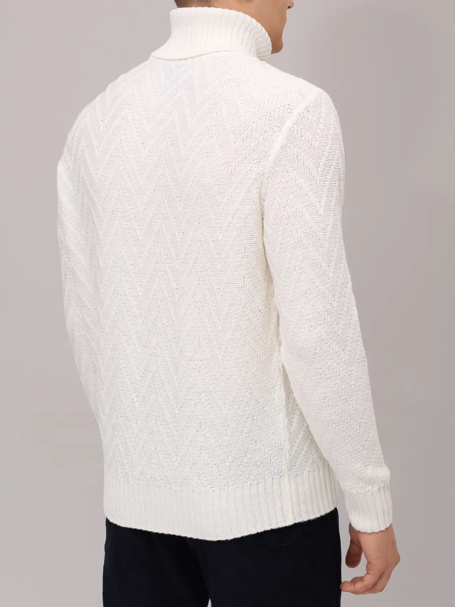 Свитер шерстяной PAUL & SHARK 15311017/010 Белый  Фото 3