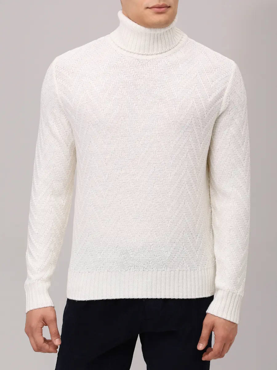 Свитер шерстяной PAUL & SHARK 15311017/010 Белый  Фото 4