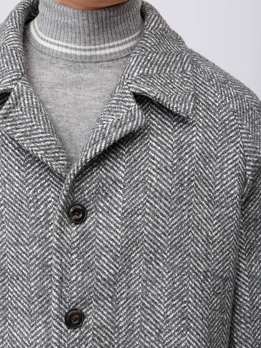 Пальто шерстяное L.B.M. 1911 57512/1/7494 Серый  Фото 5