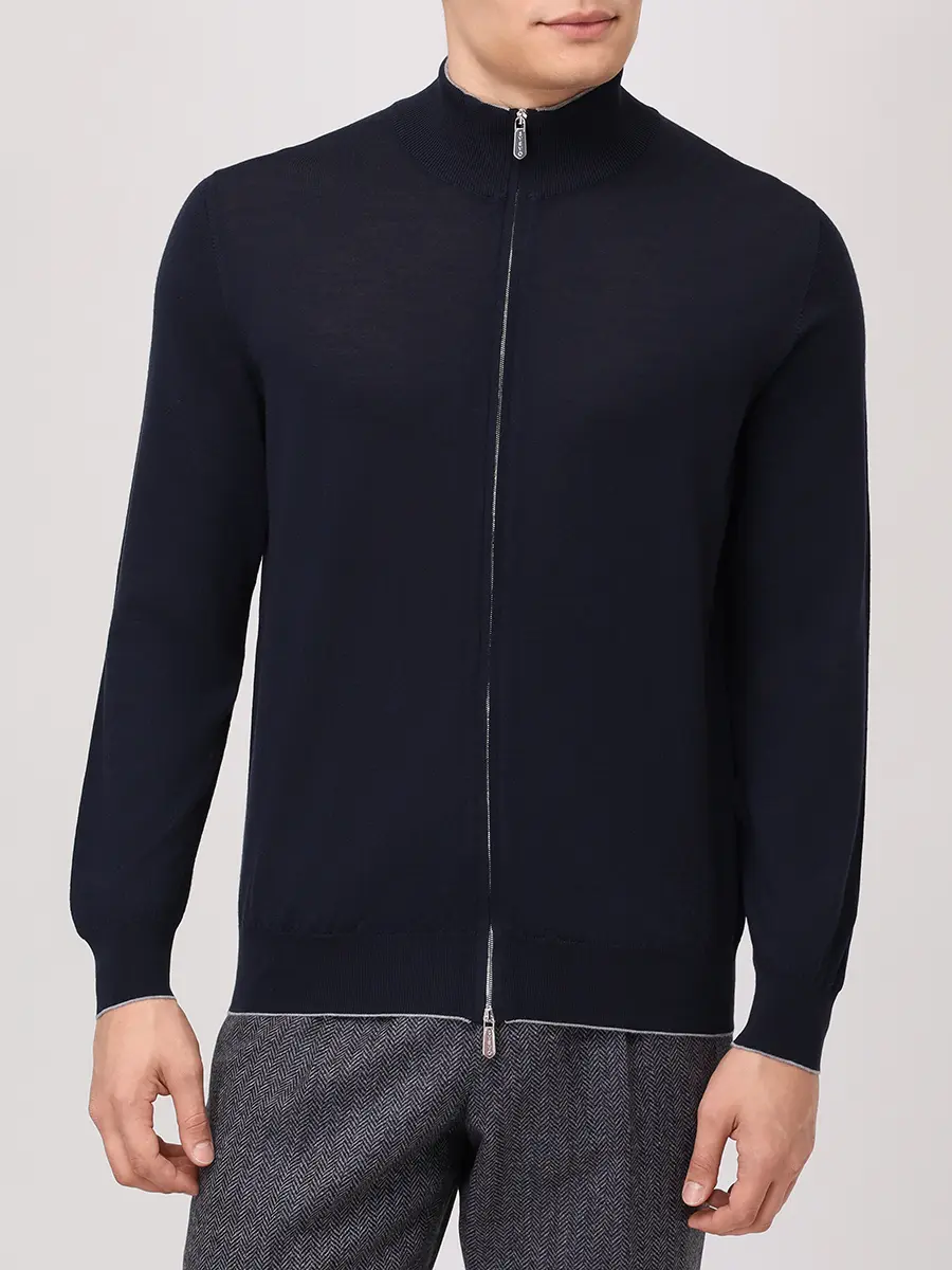 Кардиган шерстяной SVEVO 0918/9 SA25 3343/Темно- Синий  Фото 4