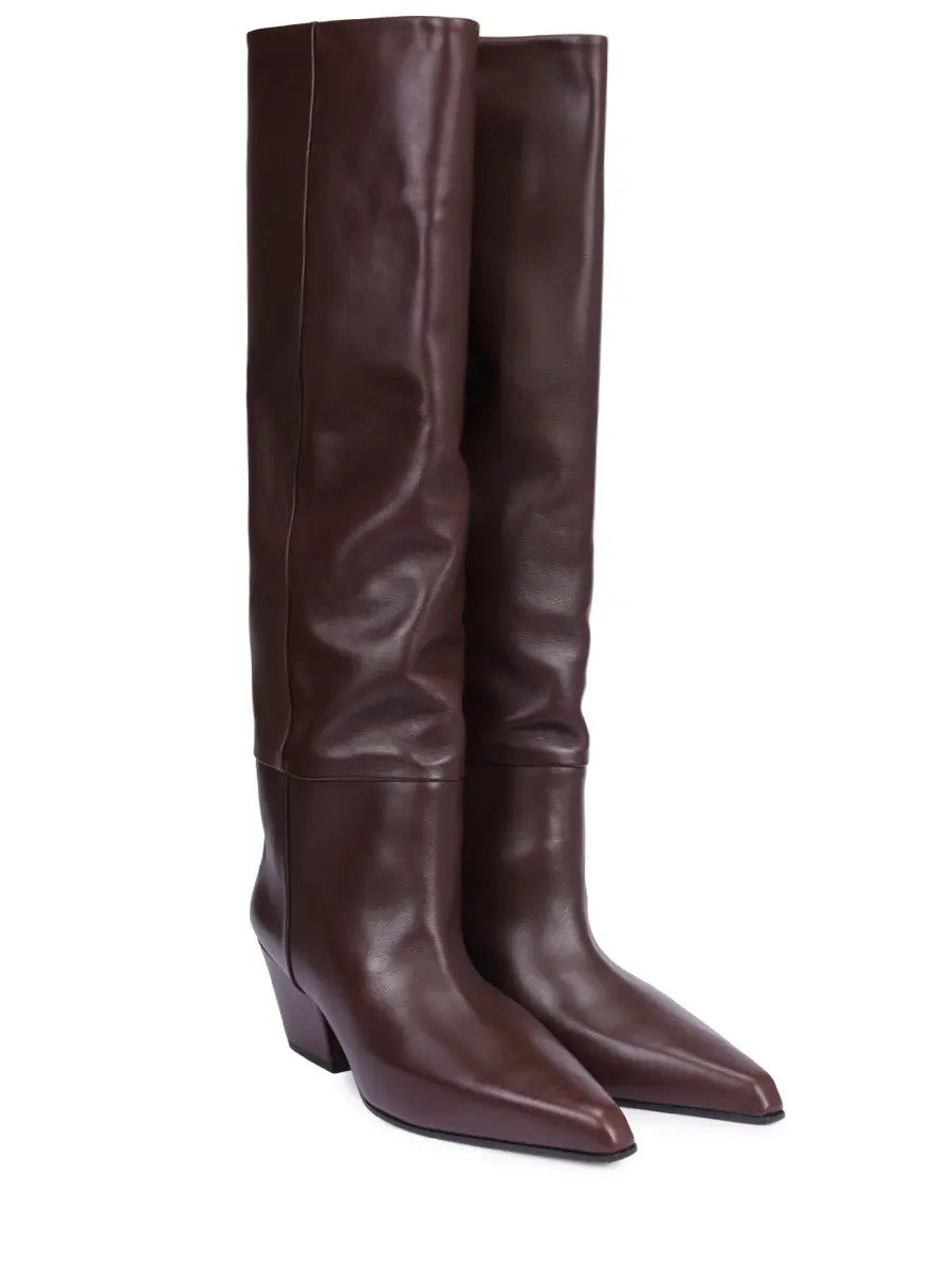 Сапоги кожаные PARIS TEXAS PX1119-XVT01-JANE BOOT 60 Коричневый  Фото 2