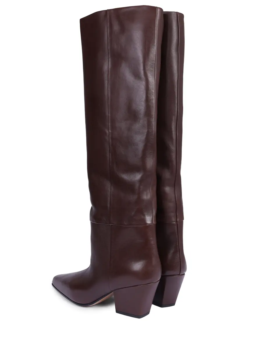 Сапоги кожаные PARIS TEXAS PX1119-XVT01-JANE BOOT 60 Коричневый  Фото 4