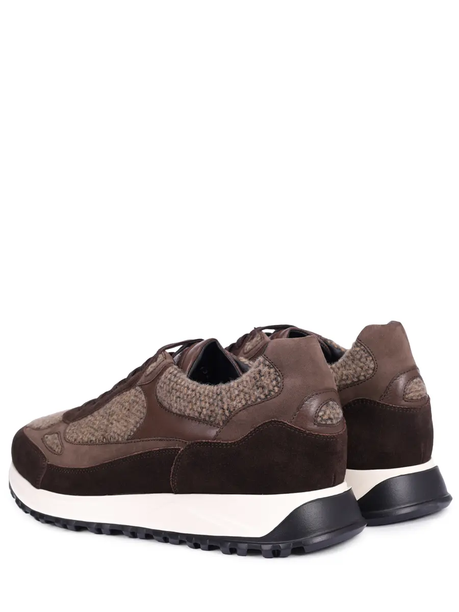 Кроссовки комбинированные на байке ALDO BRUE` ABS143U-CVVNTPVT-454 Коричневый  Фото 4