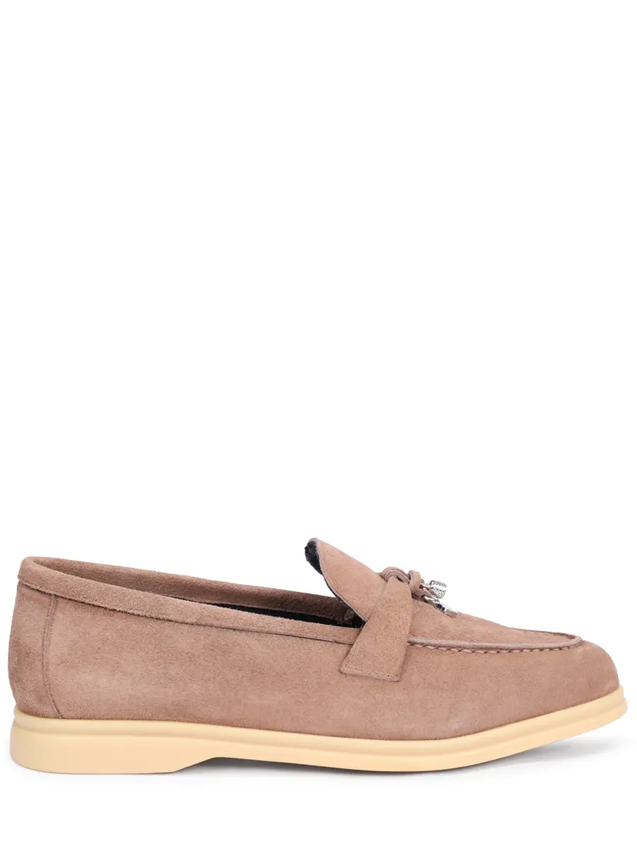 

Лоферы замшевые на байке, Бежевый, BD334T-CA-392