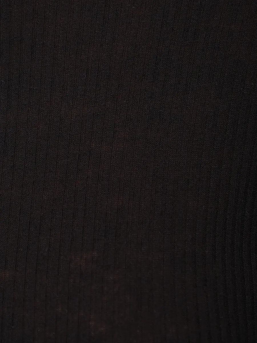 Лонгслив из вискозы и шерсти LOULOU DE SAISON ORTIGIA LDS Черный  Фото 6