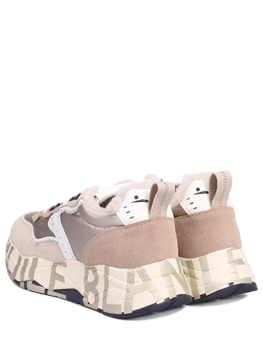 Кроссовки комбинированные на меху VOILE BLANCHE 001 2019460 03 1E07 Бежевый  Фото 4