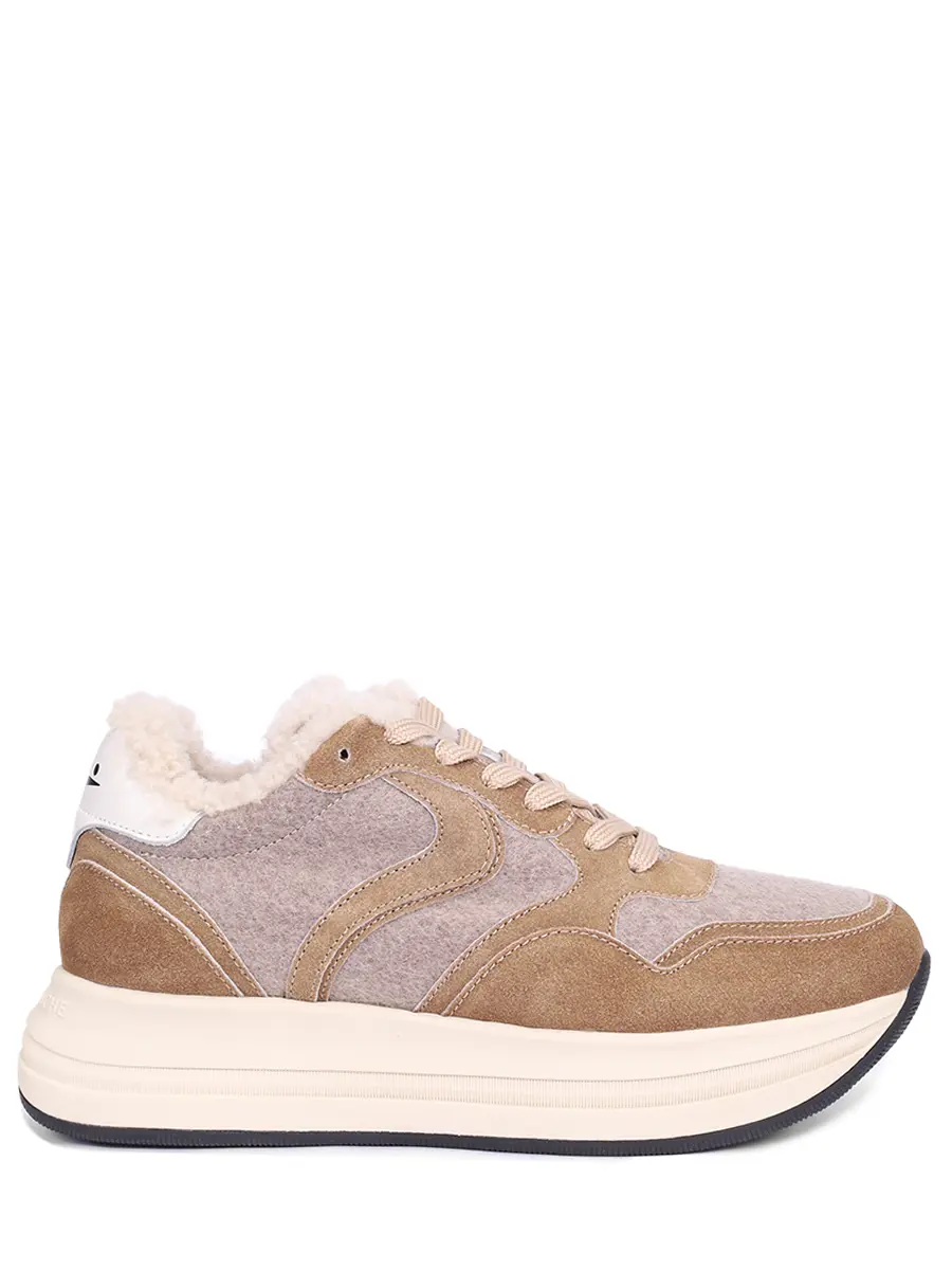 

Кроссовки комбинированные на меху, Коричневый, 001 2018657 03 4D22