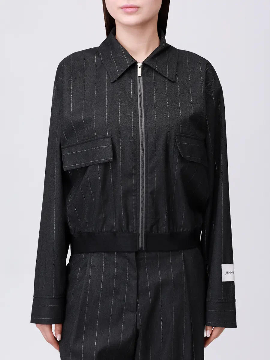 Куртка в полоску HINNOMINATE HMABW02296 Серый  Фото 4