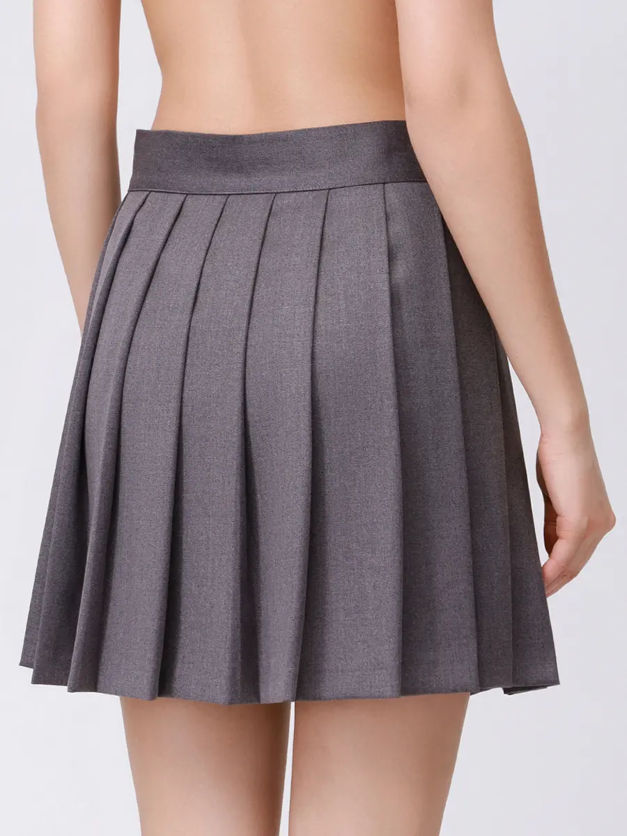 Юбка однотонная HINNOMINATE HMABW02226 Серый  Фото 3
