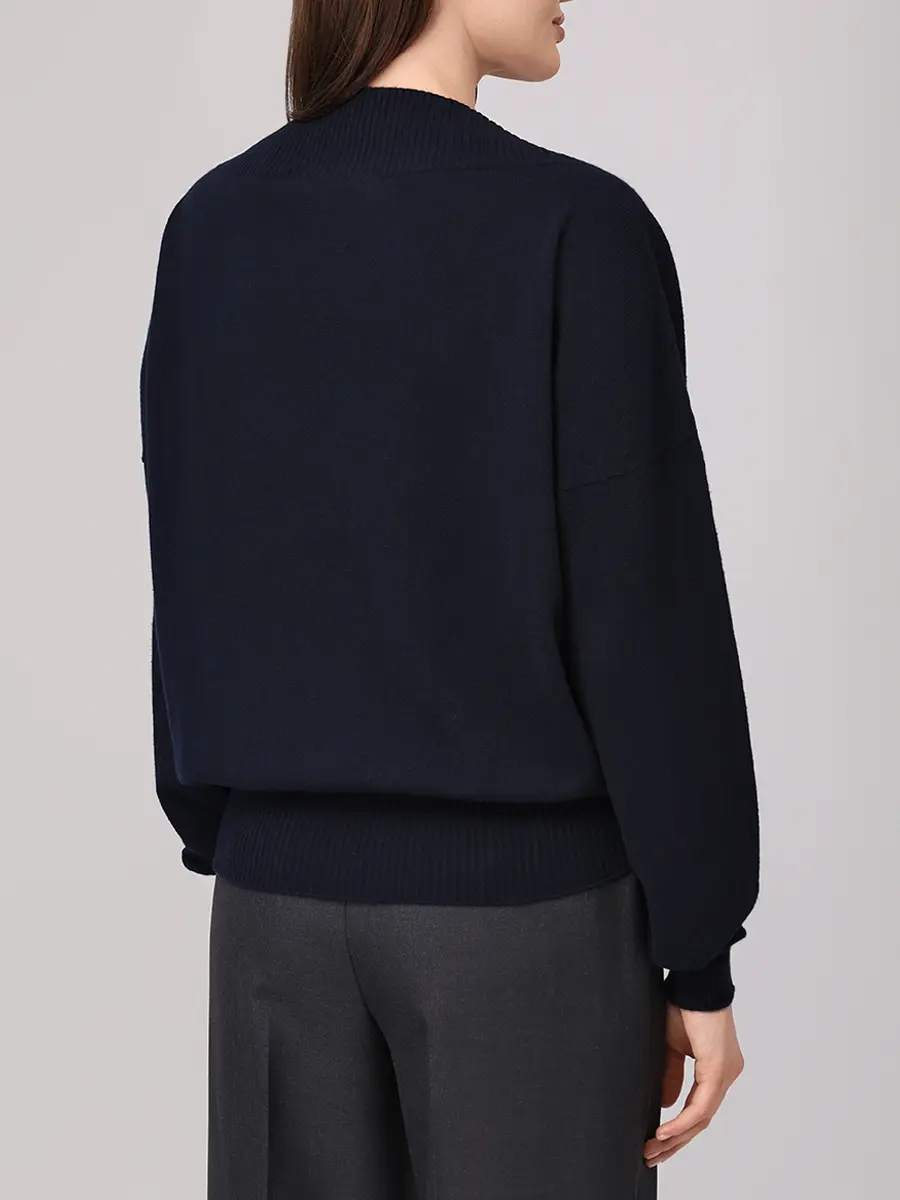 Пуловер кашемировый ALBERTA FERRETTI A090666050290 Синий  Фото 3