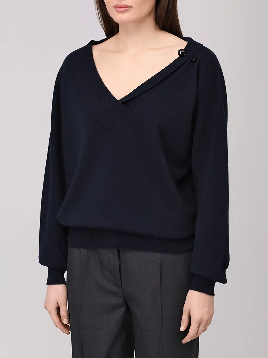 

Пуловер кашемировый, Синий, A090666050290