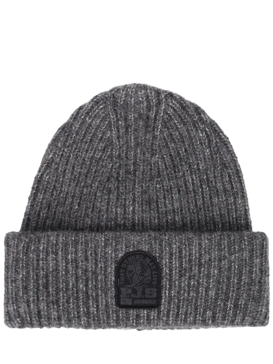 Шапка из шерсти и хлопка PARAJUMPERS 25WMPAHAHA32/0541 Темно- Серый 