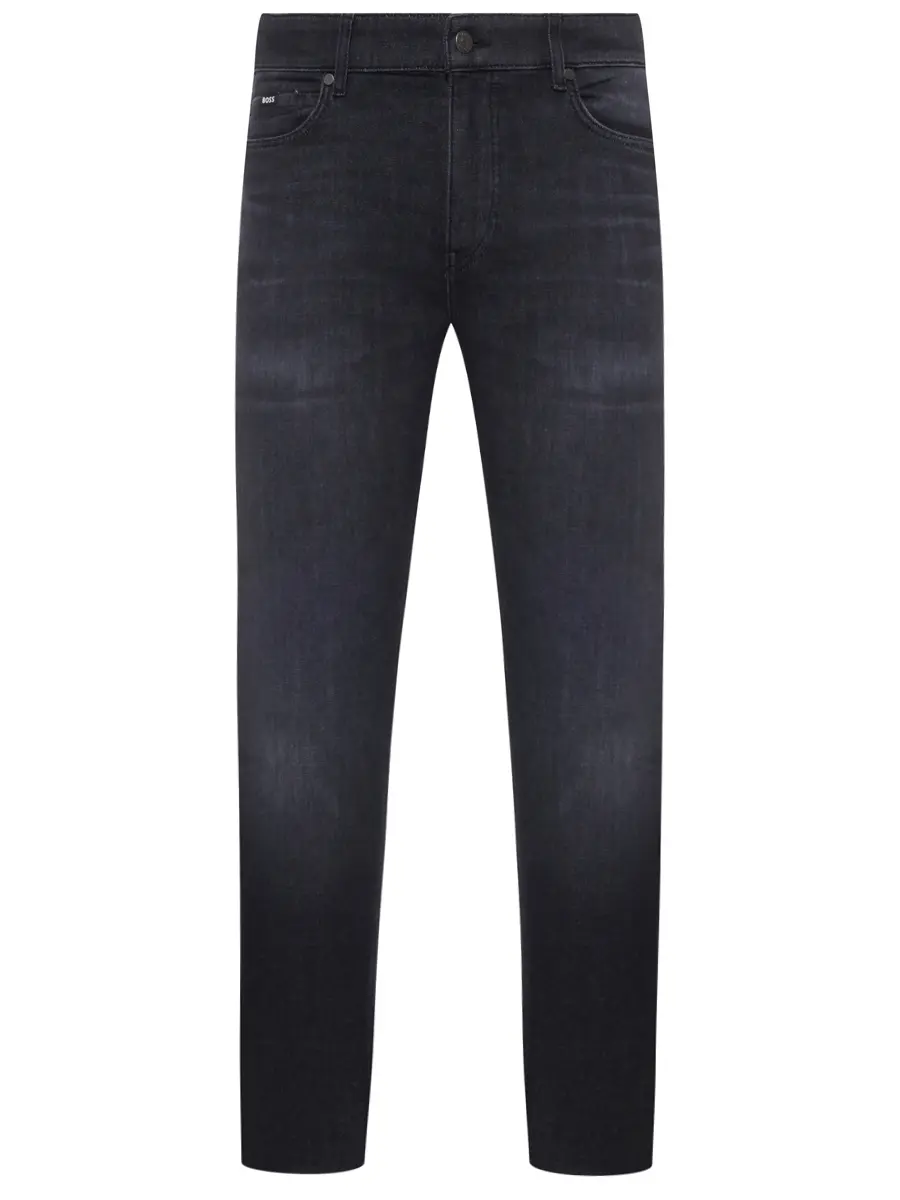 Джинсы Slim Fit хлопковые BOSS 50550954/002 Серый 