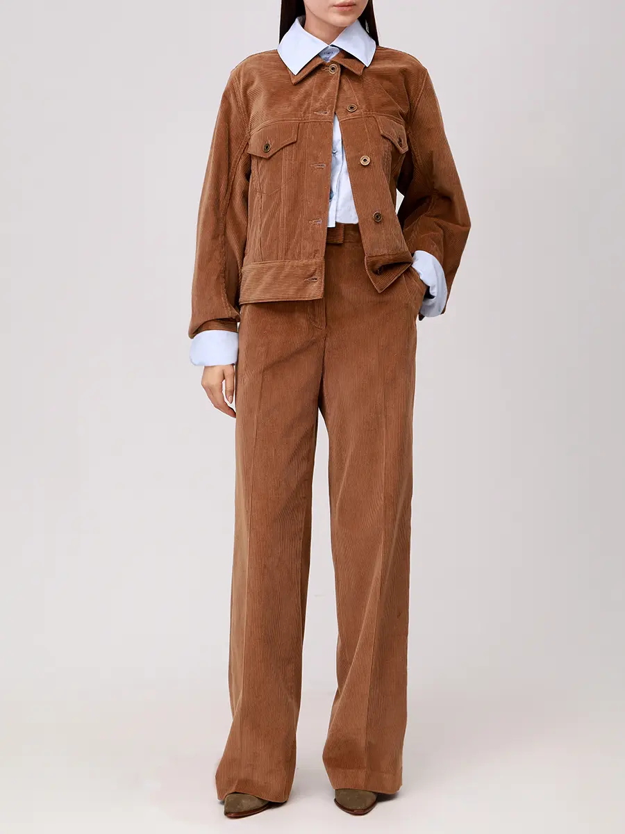 Брюки вельветовые JACOB COHEN JDM_P0042 001 T816A RW F85 Коричневый  Фото 2