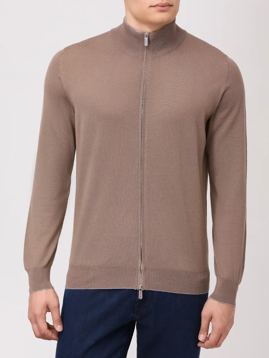 Кардиган шерстяной SVEVO 0918/9 SA25 1889 Бежевый  Фото 4